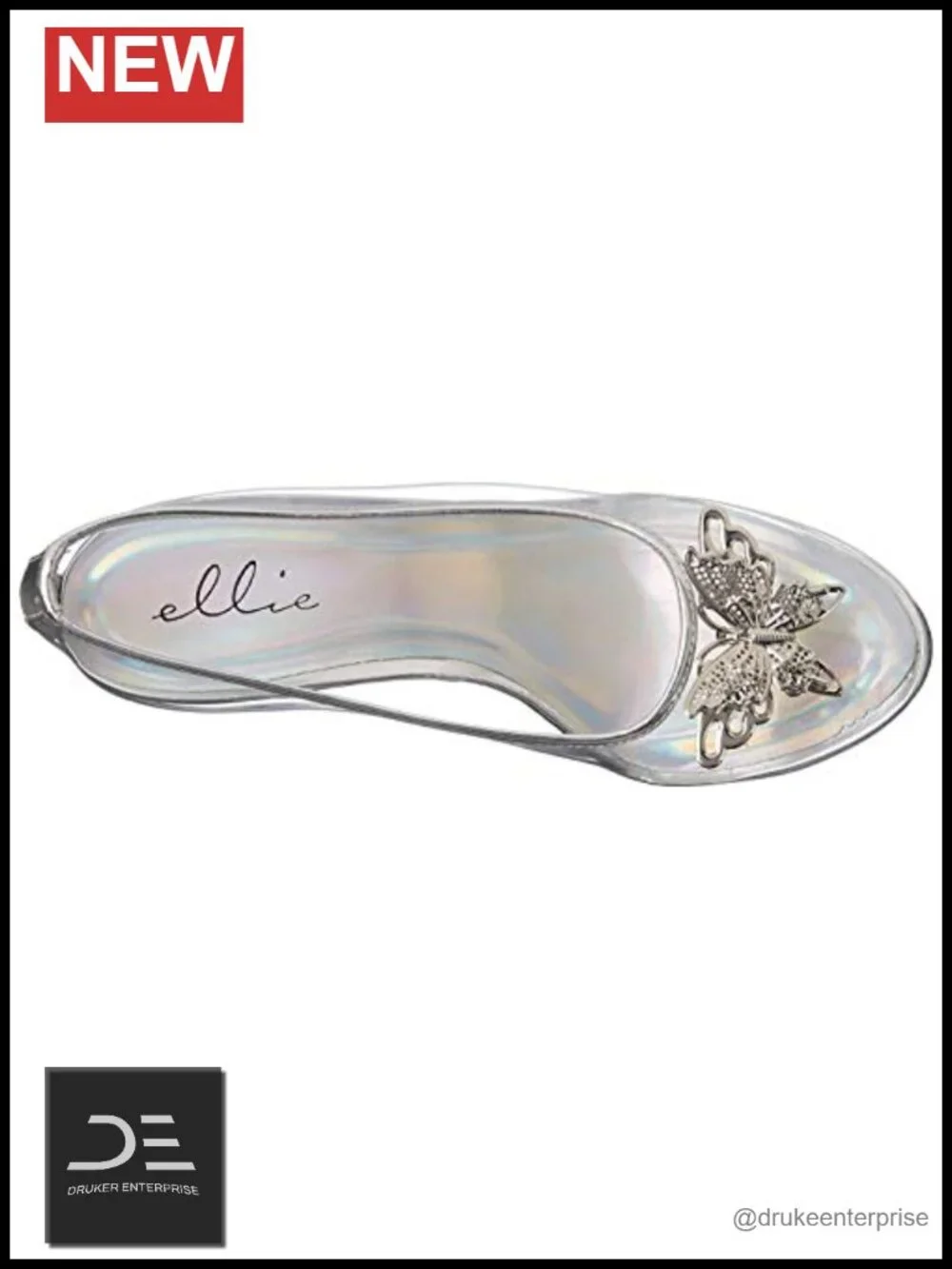 Clear Stacked Heel Women's Dress Pump